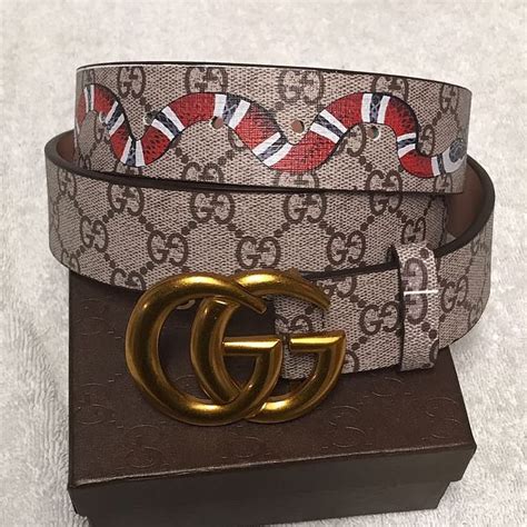 gucci skinny belt fashion|gucci snakeskin belt.